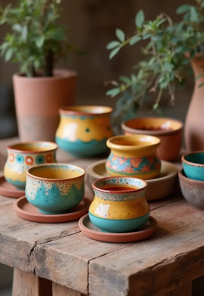 26 Tropical Bohemian Decor Ideas Full of Color 5 26 Tropical Bohemian Decor Ideas Full of Color - 5. Handcrafted Ceramics