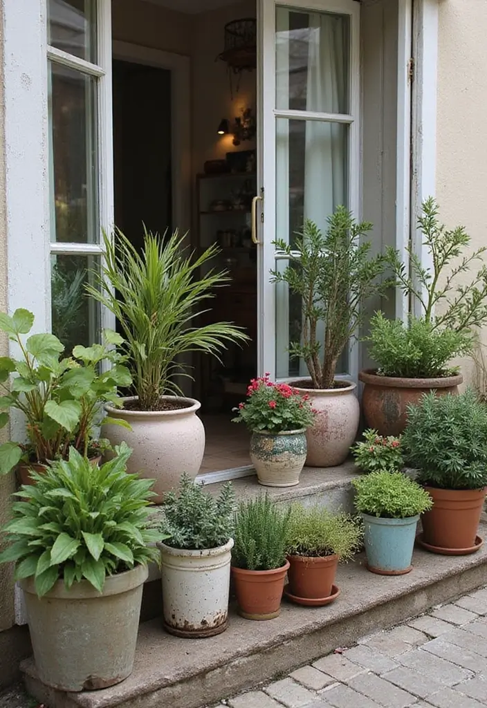 27 Bohemian Balcony Ideas That Transform Small Spaces 11 27 Bohemian Balcony Ideas That Transform Small Spaces - 11. Unique Containers for Plants