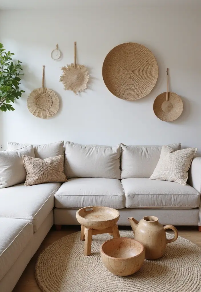 27 Bohemian Chic Living Room Ideas That Feel Effortlessly Stylish 26 27 Bohemian Chic Living Room Ideas That Feel Effortlessly Stylish - 26. Sustainable Accessories