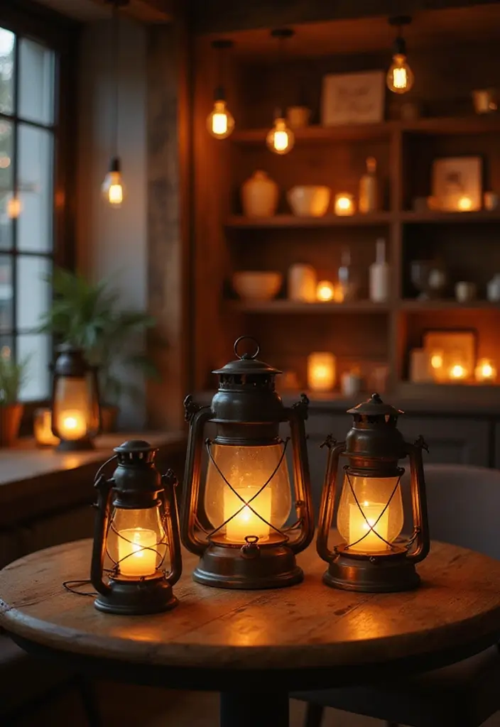 27 Bohemian Farmhouse Decor Looks That Feel Fresh and Cozy - 14. Soft Lighting with Lanterns