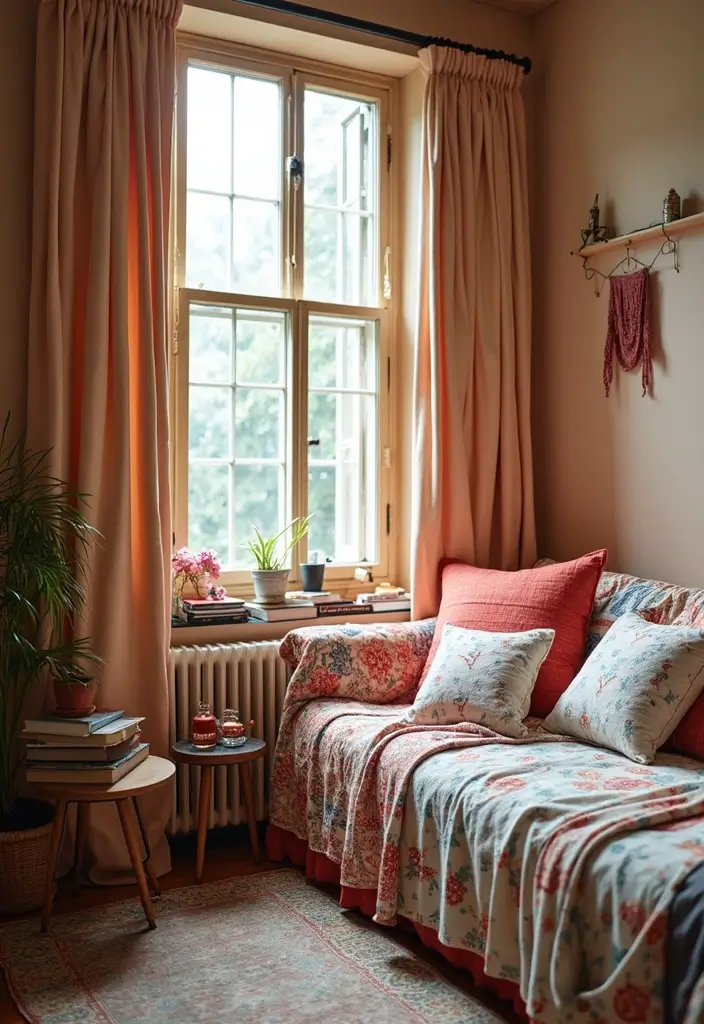 27 Bohemian Farmhouse Decor Looks That Feel Fresh and Cozy - 15. Playful Patterns in Soft Furnishings