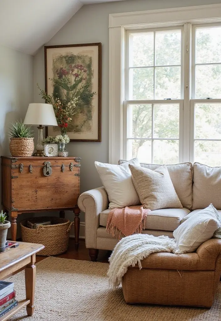 27 Bohemian Farmhouse Decor Looks That Feel Fresh and Cozy - 21. Stylish Storage Solutions