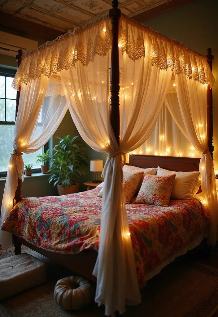 27 Bohemian Girls Bedroom Designs Full of Personality 1 27 Bohemian Girls Bedroom Designs Full of Personality - 1. Cozy Canopy Beds