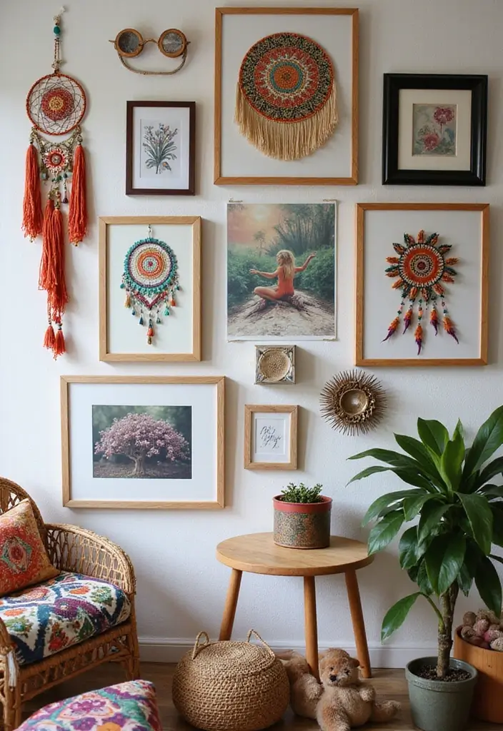 27 Bohemian Girls Bedroom Designs Full of Personality 2 27 Bohemian Girls Bedroom Designs Full of Personality - 2. Boho Gallery Wall