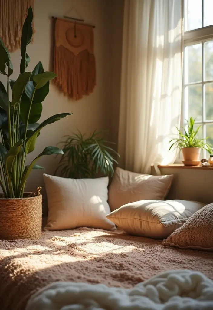 27 Bohemian Girls Bedroom Designs Full of Personality 21 27 Bohemian Girls Bedroom Designs Full of Personality - 21. Cozy Corner for Meditation