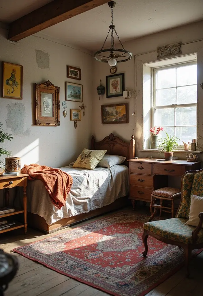 27 Bohemian Girls Bedroom Designs Full of Personality 8 27 Bohemian Girls Bedroom Designs Full of Personality - 8. Vintage Finds