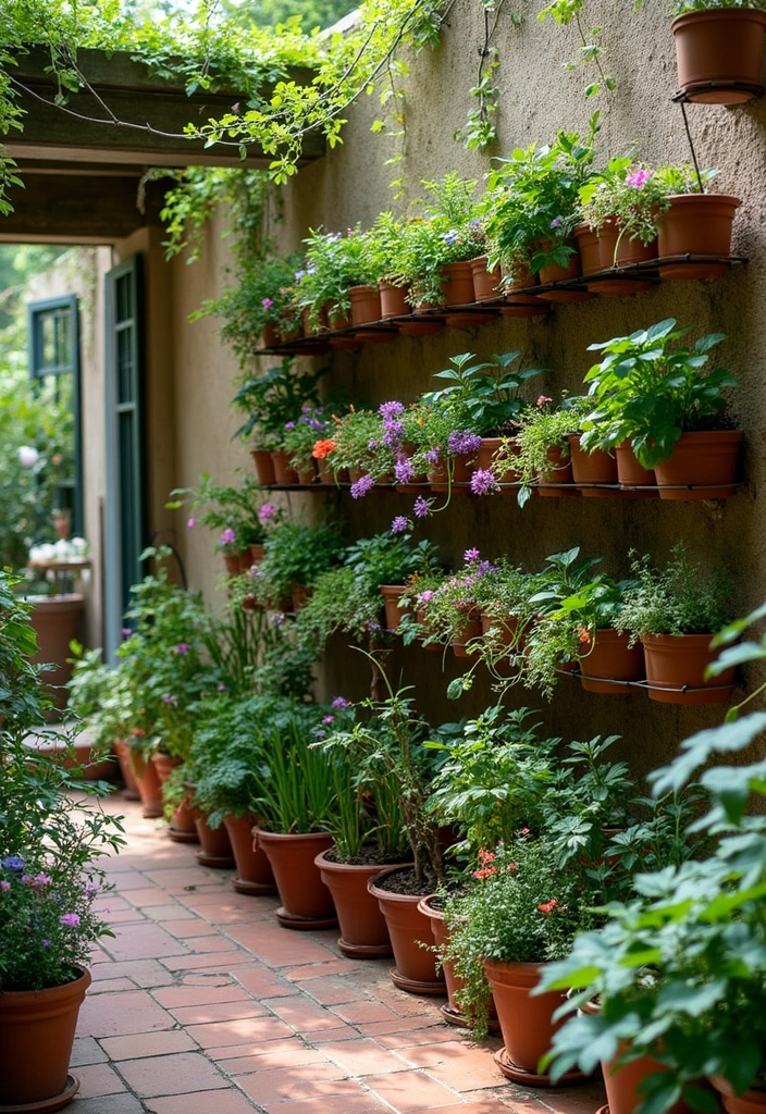 27 Bohemian Patio Ideas for Dreamy Outdoor Vibes 23 27 Bohemian Patio Ideas for Dreamy Outdoor Vibes - 23. Create a Vertical Garden