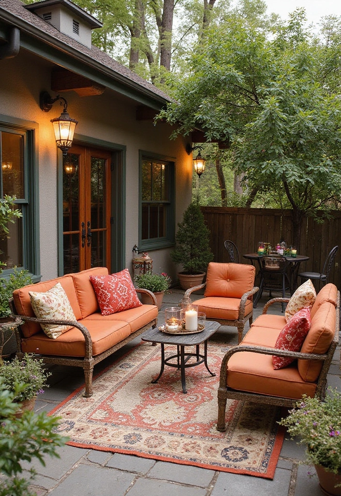 27 Bohemian Patio Ideas for Dreamy Outdoor Vibes 25 27 Bohemian Patio Ideas for Dreamy Outdoor Vibes - 25. Seasonal Decor Changes