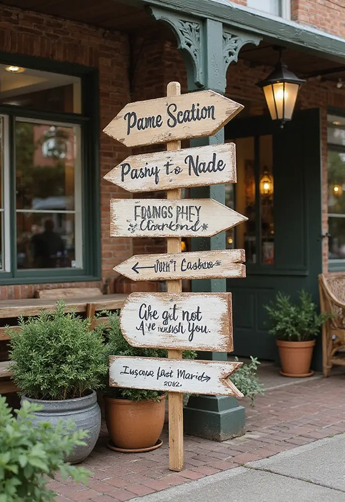 27 Bohemian Patio Ideas for Dreamy Outdoor Vibes 26 27 Bohemian Patio Ideas for Dreamy Outdoor Vibes - 26. Customized Signage