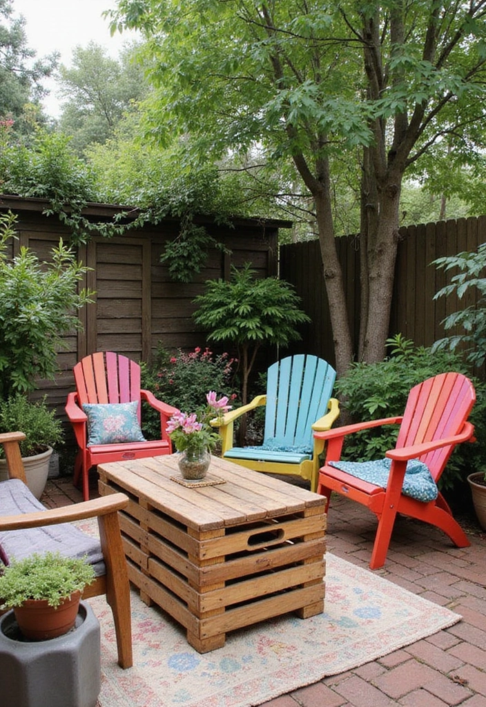 27 Bohemian Patio Ideas for Dreamy Outdoor Vibes 7 27 Bohemian Patio Ideas for Dreamy Outdoor Vibes - 7. Upcycled Furniture