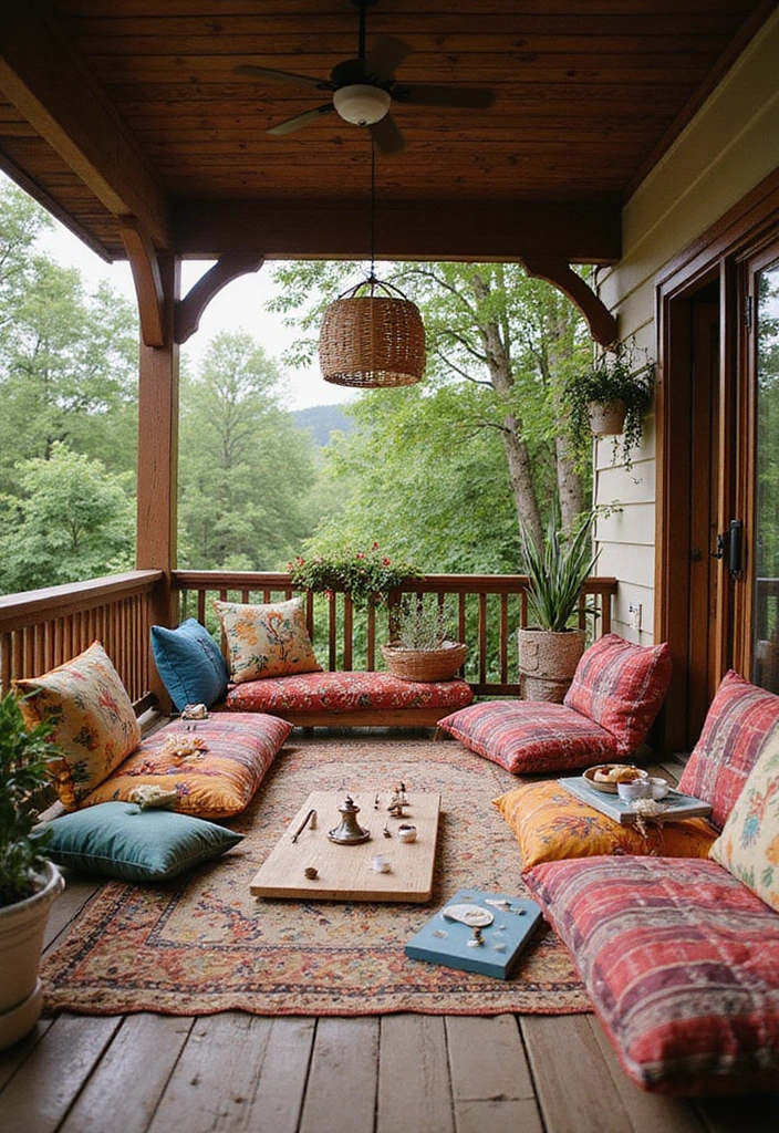 27 Bohemian Porch Ideas Perfect for Relaxing Afternoons 25 27 Bohemian Porch Ideas Perfect for Relaxing Afternoons - 25. Fun Games for Social Afternoons