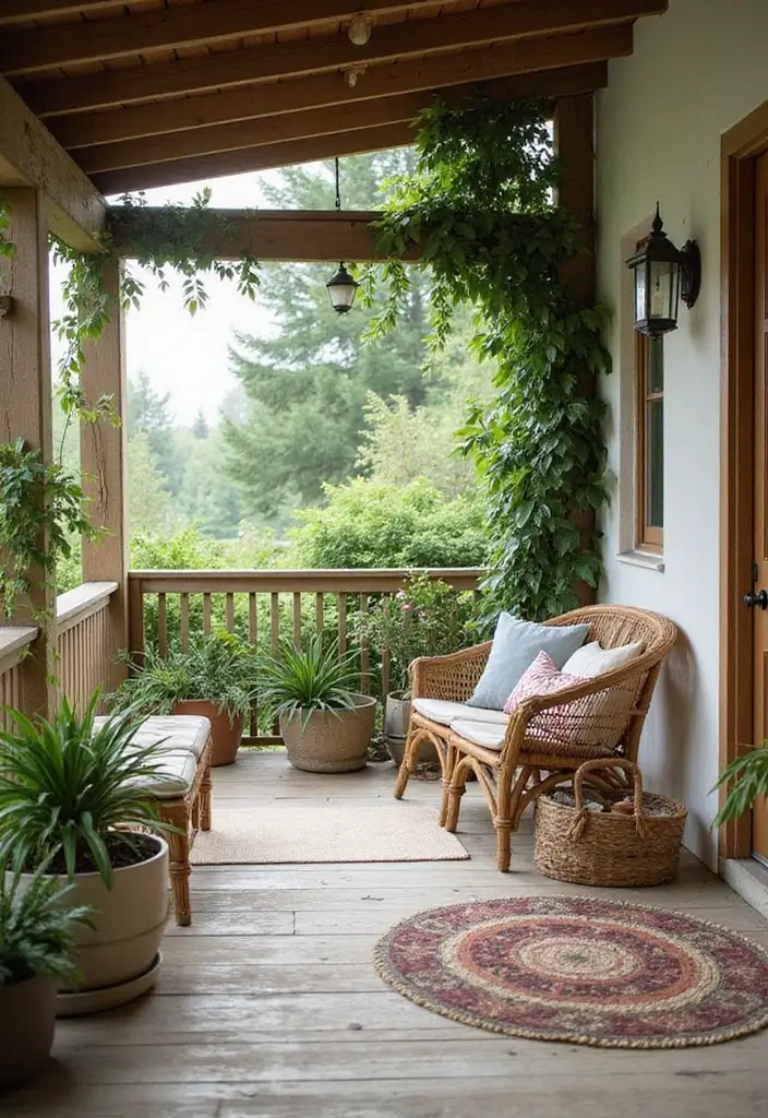 27 Bohemian Porch Ideas Perfect for Relaxing Afternoons 27 27 Bohemian Porch Ideas Perfect for Relaxing Afternoons - 27. Embrace the Outdoors with Open Spaces