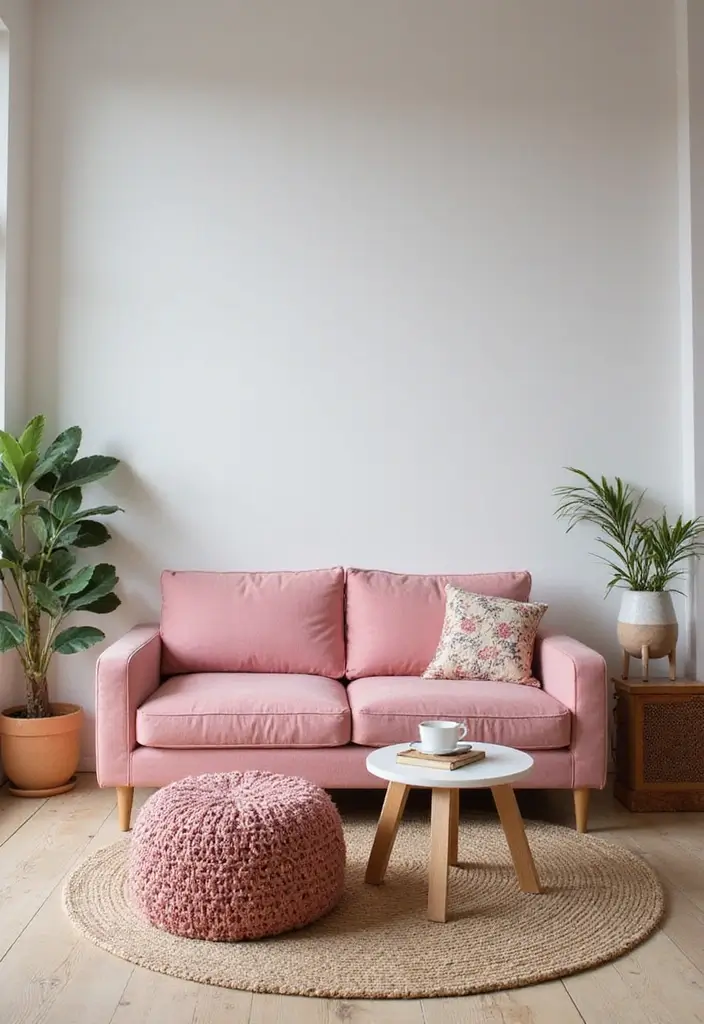 27 Pink Sofa Living Room Bohemian Ideas That Look Amazing 10 27 Pink Sofa Living Room Bohemian Ideas That Look Amazing - 10. Multi-Functional Furniture