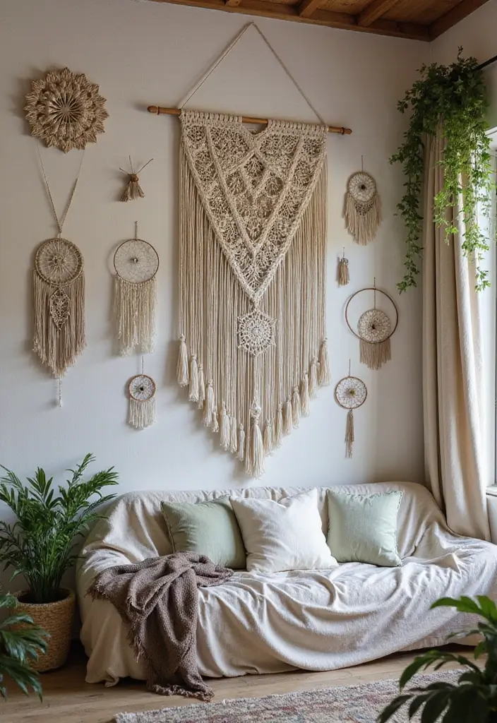 27 Witchy Bohemian Interior Design Ideas You’ll Love 10 27 Witchy Bohemian Interior Design Ideas You’ll Love - 10. Ethereal Wall Hangings
