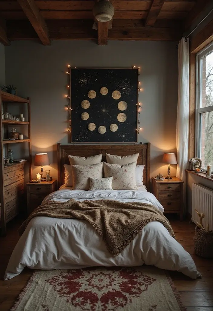 27 Witchy Bohemian Interior Design Ideas You’ll Love 11 27 Witchy Bohemian Interior Design Ideas You’ll Love - 11. Celestial Decor