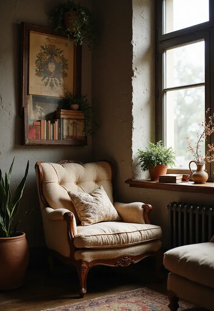 27 Witchy Bohemian Interior Design Ideas You’ll Love 13 27 Witchy Bohemian Interior Design Ideas You’ll Love - 13. Cozy Reading Nooks