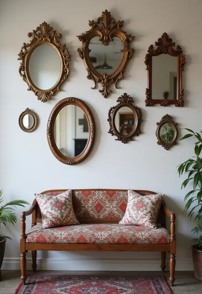 27 Witchy Bohemian Interior Design Ideas You’ll Love 14 27 Witchy Bohemian Interior Design Ideas You’ll Love - 14. Whimsical Mirrors