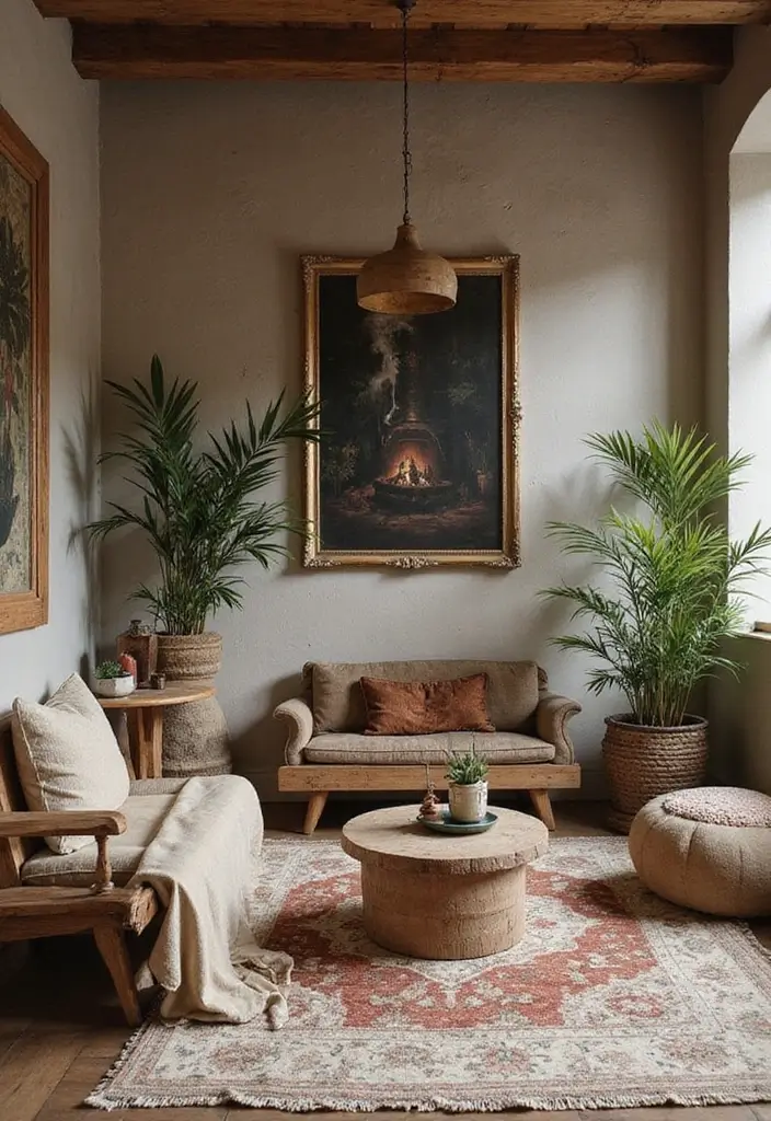 27 Witchy Bohemian Interior Design Ideas You’ll Love 16 27 Witchy Bohemian Interior Design Ideas You’ll Love - 16. Natural Materials