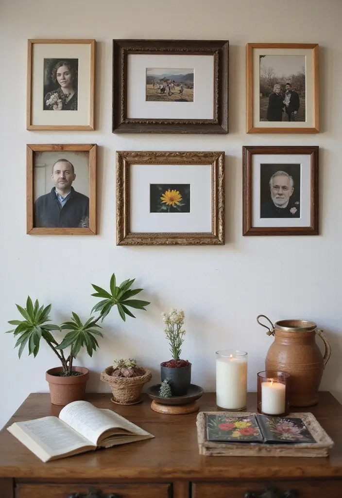 27 Witchy Bohemian Interior Design Ideas You’ll Love 19 27 Witchy Bohemian Interior Design Ideas You’ll Love - 19. Personal Photographs