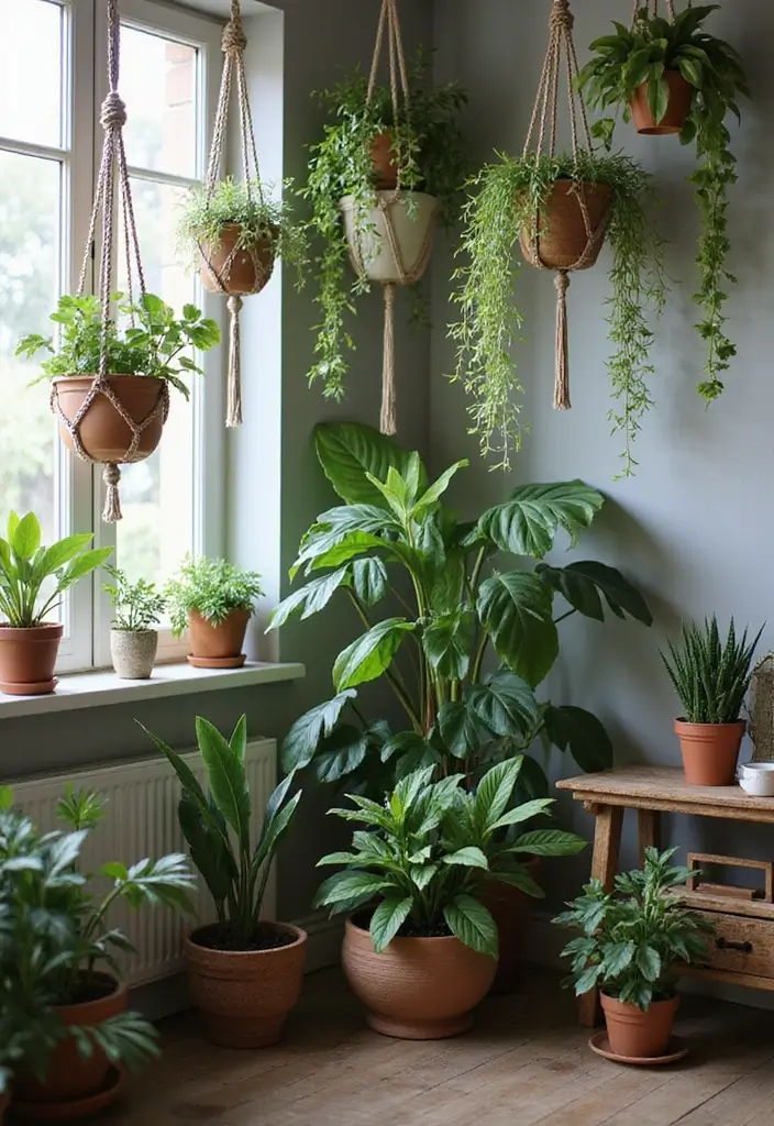 27 Witchy Bohemian Interior Design Ideas You’ll Love 2 27 Witchy Bohemian Interior Design Ideas You’ll Love - 2. Lush Indoor Plants