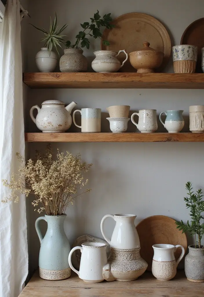 27 Witchy Bohemian Interior Design Ideas You’ll Love 23 27 Witchy Bohemian Interior Design Ideas You’ll Love - 23. Handcrafted Ceramics