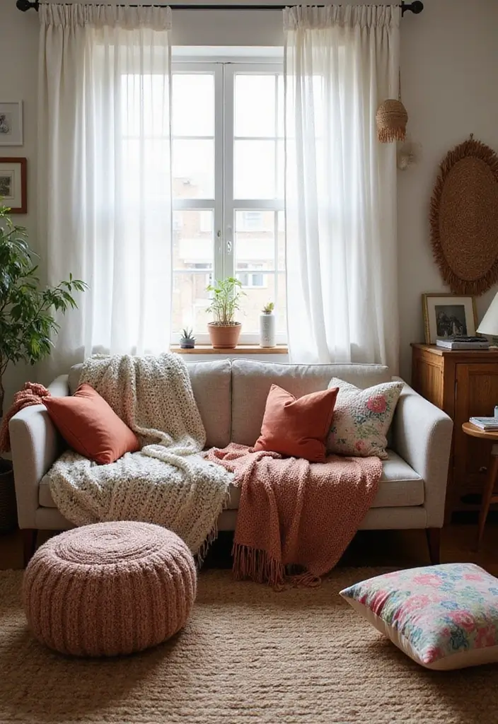 27 Witchy Bohemian Interior Design Ideas You’ll Love 3 27 Witchy Bohemian Interior Design Ideas You’ll Love - 3. Textured Fabrics