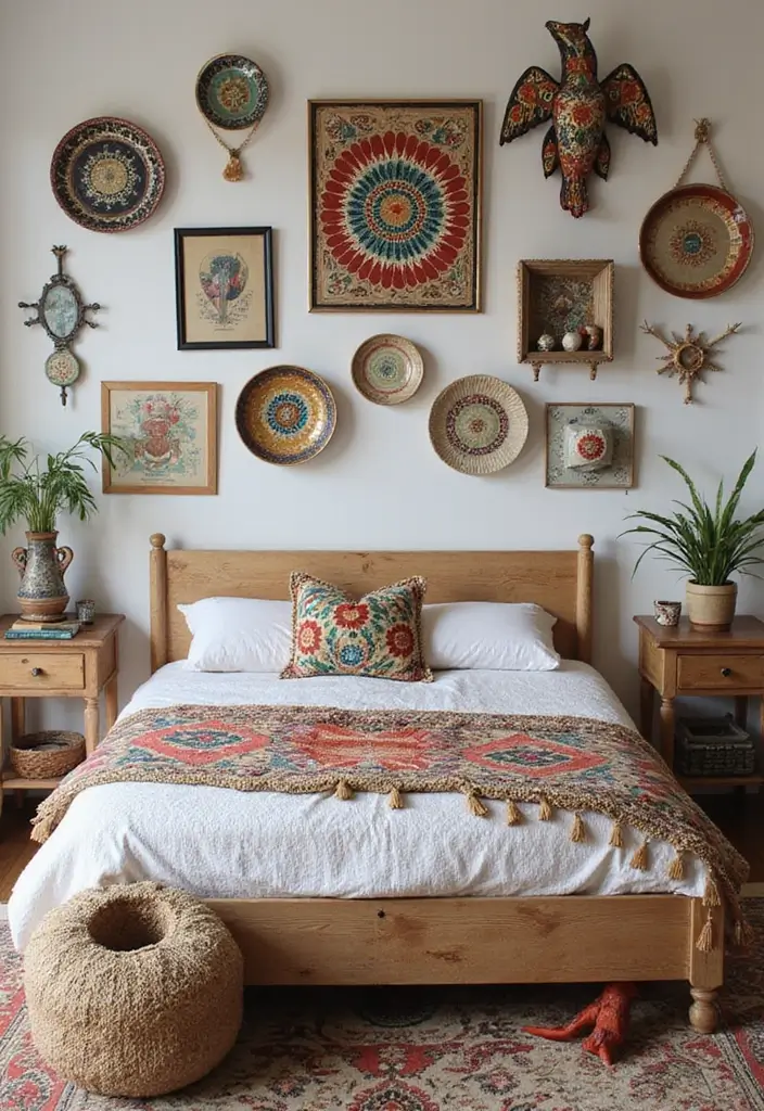 28 Bohemian Bedroom Inspirations That Never Go Out of Style 12 28 Bohemian Bedroom Inspirations That Never Go Out of Style - 12. Whimsical Accessories