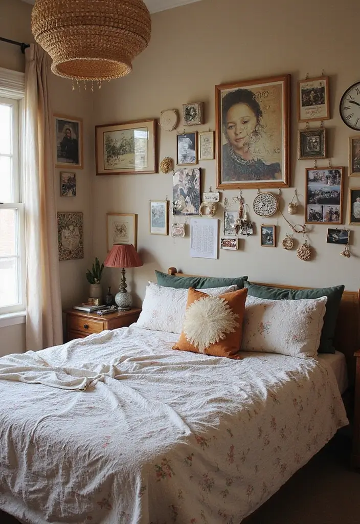 28 Bohemian Bedroom Inspirations That Never Go Out of Style 16 28 Bohemian Bedroom Inspirations That Never Go Out of Style - 16. Personalized Decor