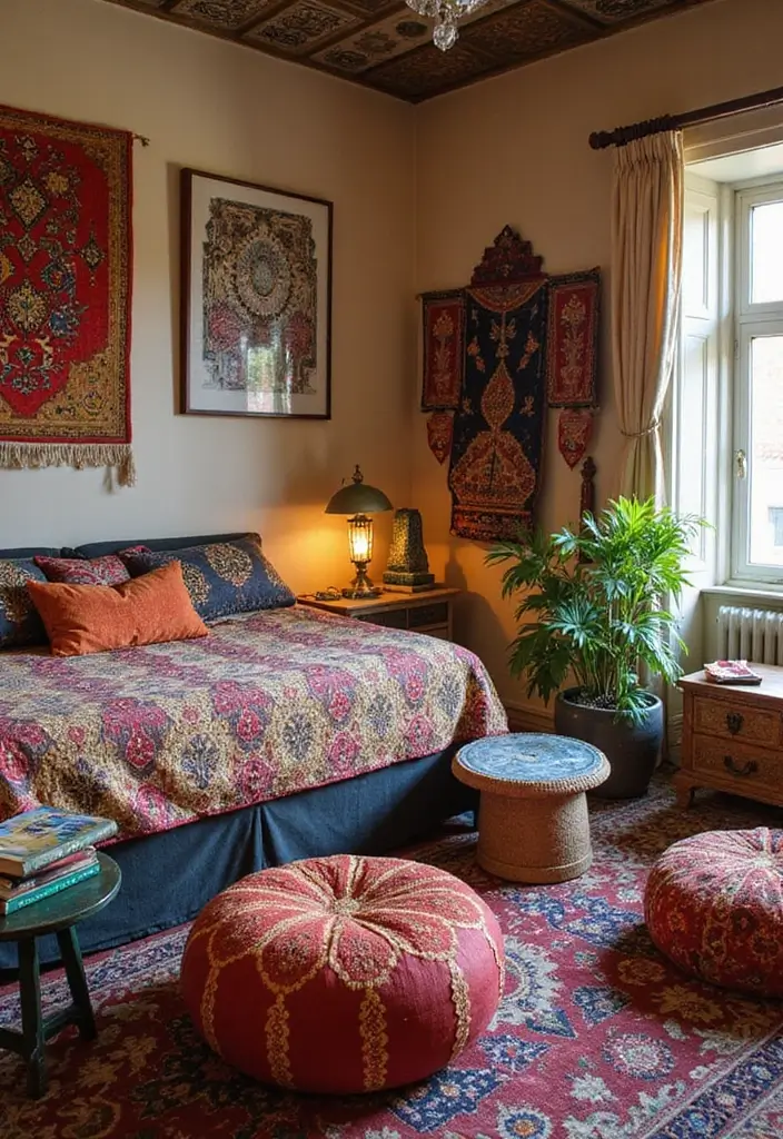 28 Bohemian Bedroom Inspirations That Never Go Out of Style 20 28 Bohemian Bedroom Inspirations That Never Go Out of Style - 20. Global Influences