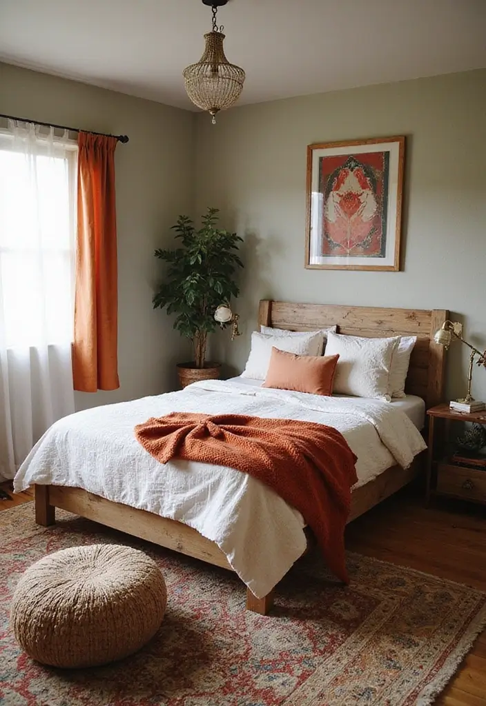 28 Bohemian Bedroom Inspirations That Never Go Out of Style 27 28 Bohemian Bedroom Inspirations That Never Go Out of Style - 27. Farmhouse Elements