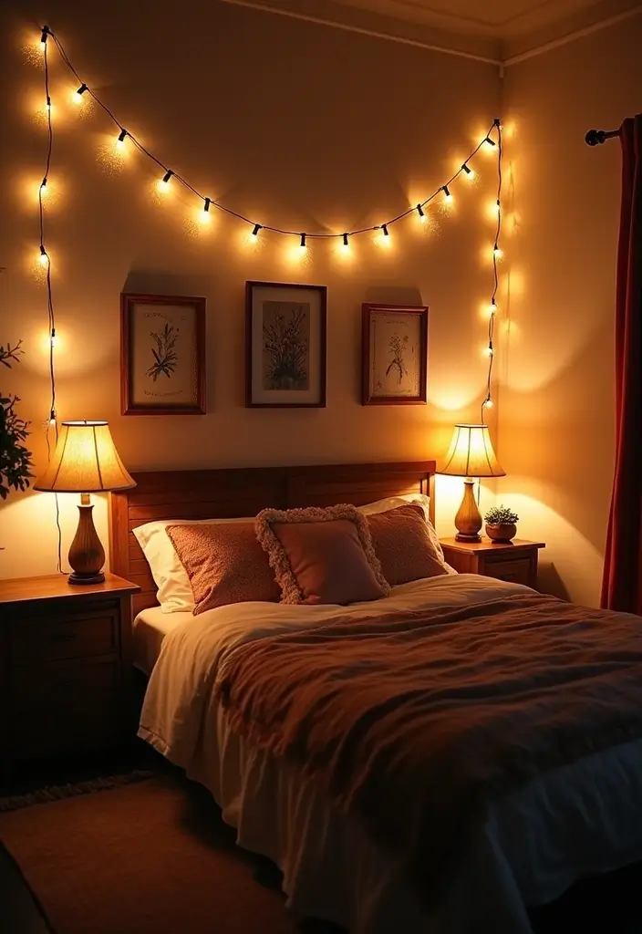 28 Bohemian Bedroom Inspirations That Never Go Out of Style 28 28 Bohemian Bedroom Inspirations That Never Go Out of Style - 28. Layered Lighting