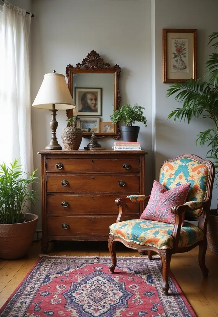 28 Bohemian Bedroom Inspirations That Never Go Out of Style 3 28 Bohemian Bedroom Inspirations That Never Go Out of Style - 3. Vintage Furniture Finds