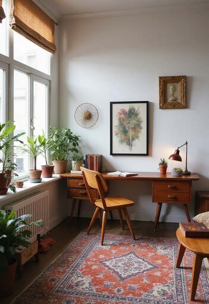 28 Bohemian Home Office Ideas That Spark Creativity - 14. Combining Styles