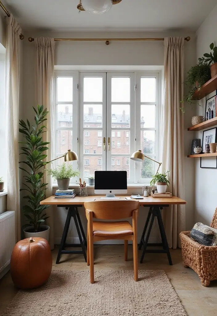 28 Bohemian Home Office Ideas That Spark Creativity - 16. Multi-Functional Spaces