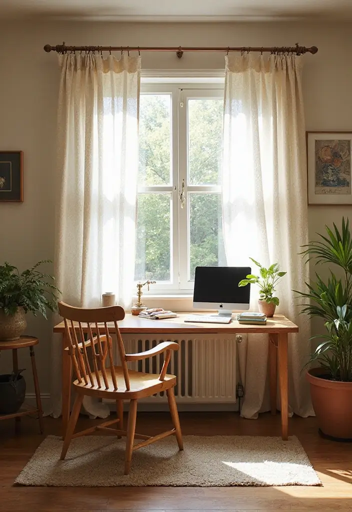 28 Bohemian Home Office Ideas That Spark Creativity - 20. Incorporating Natural Light