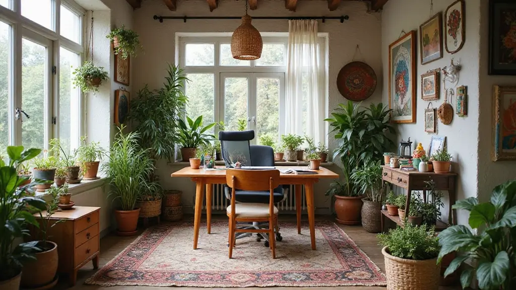 28 Bohemian Home Office Ideas That Spark Creativity