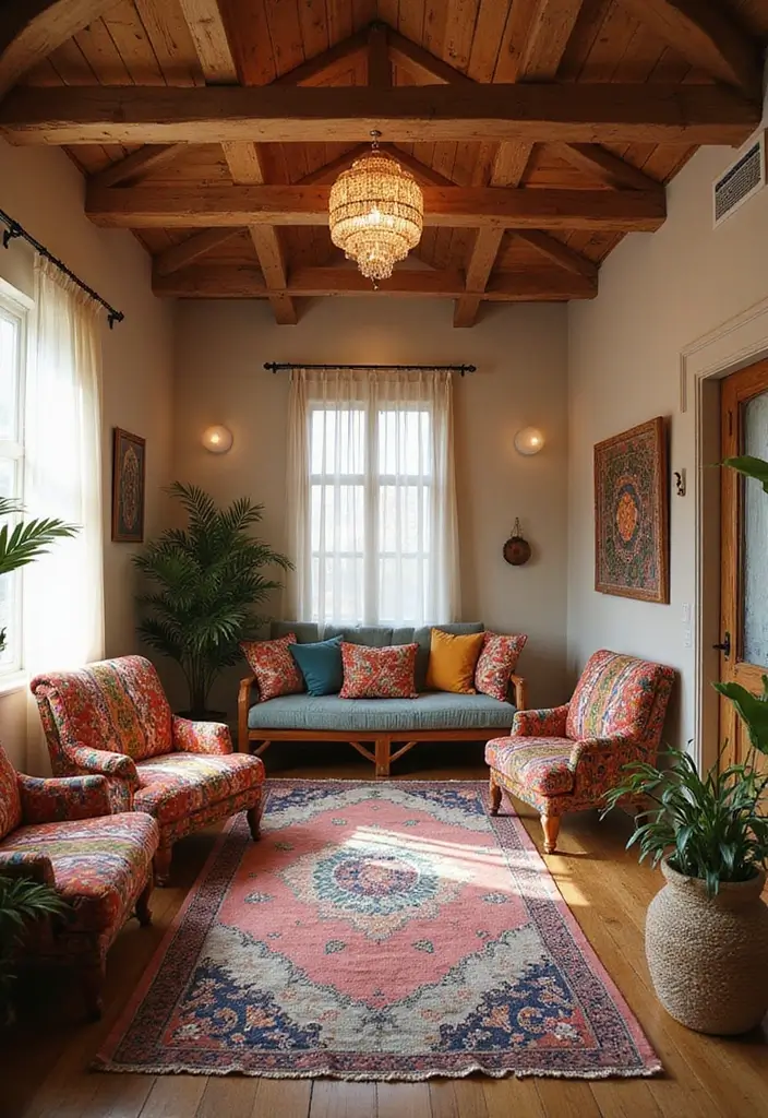 28 Bohemian Massage Room Ideas for a Calm Escape 14 28 Bohemian Massage Room Ideas for a Calm Escape - 14. Inviting Seating Areas