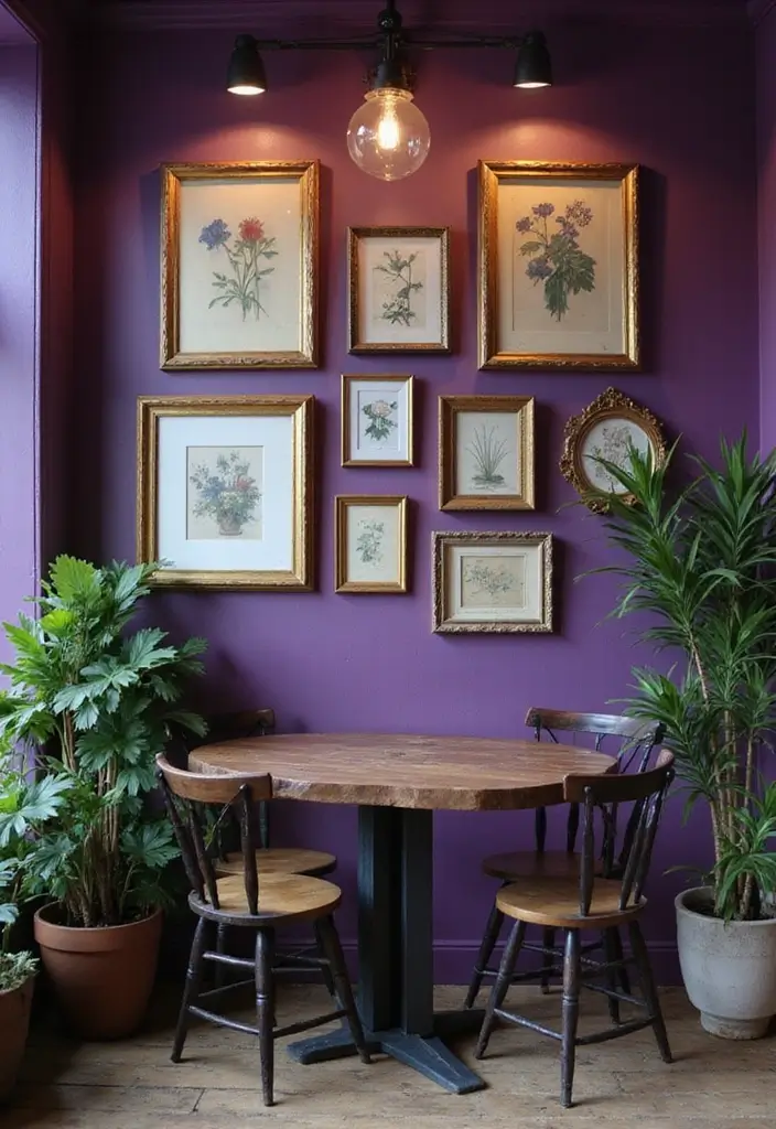 28 Purple Bohemian Bedroom Ideas Full of Character 2 28 Purple Bohemian Bedroom Ideas Full of Character - 2. Deep Purple Accent Wall