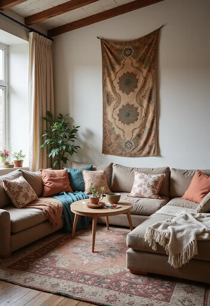 29 Bohemian Home Inspirations Straight from Pinterest - 1. Layered Textiles