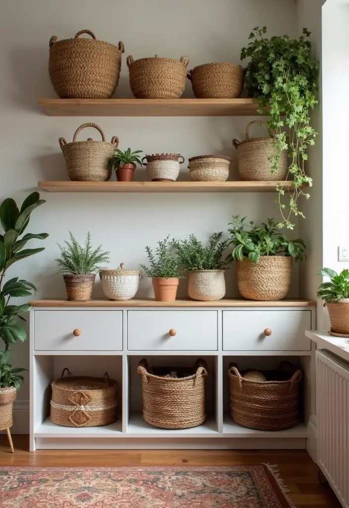29 Bohemian Home Inspirations Straight from Pinterest - 18. Unique Storage Solutions