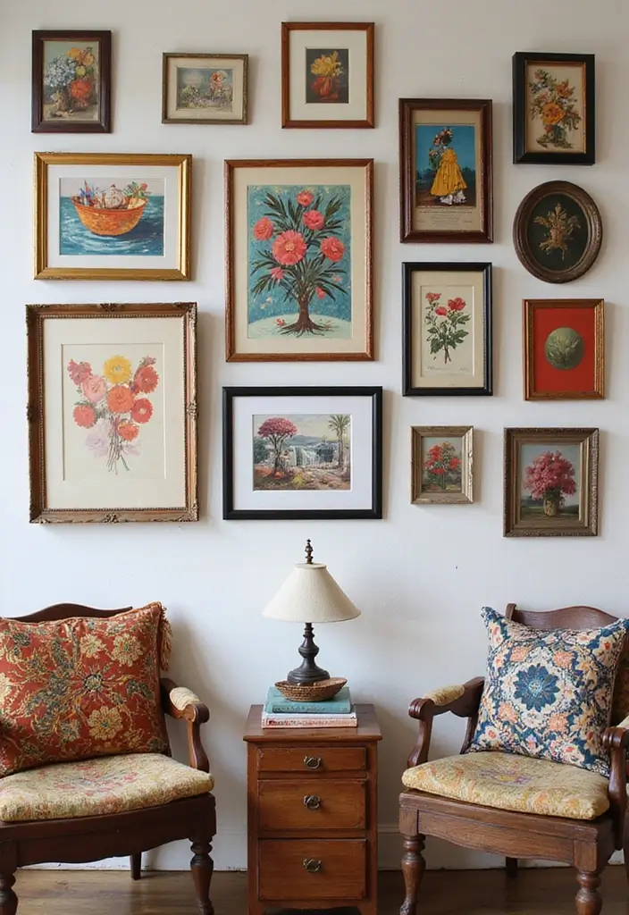 29 Bohemian Home Inspirations Straight from Pinterest - 2. Vibrant Artwork