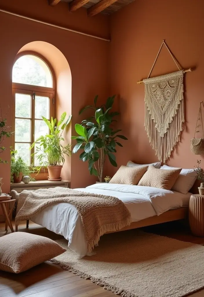29 Bohemian Style Bedroom Designs Full of Charm 1 29 Bohemian Style Bedroom Designs Full of Charm - 1. Earthy Tones and Textures