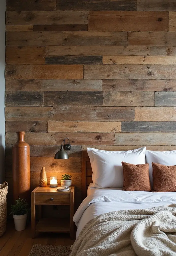 29 Bohemian Style Bedroom Designs Full of Charm 13 29 Bohemian Style Bedroom Designs Full of Charm - 13. Textured Accent Walls