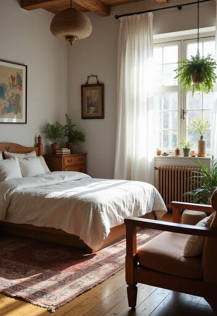 29 Bohemian Style Bedroom Designs Full of Charm 19 29 Bohemian Style Bedroom Designs Full of Charm - 19. Mixing Old and New