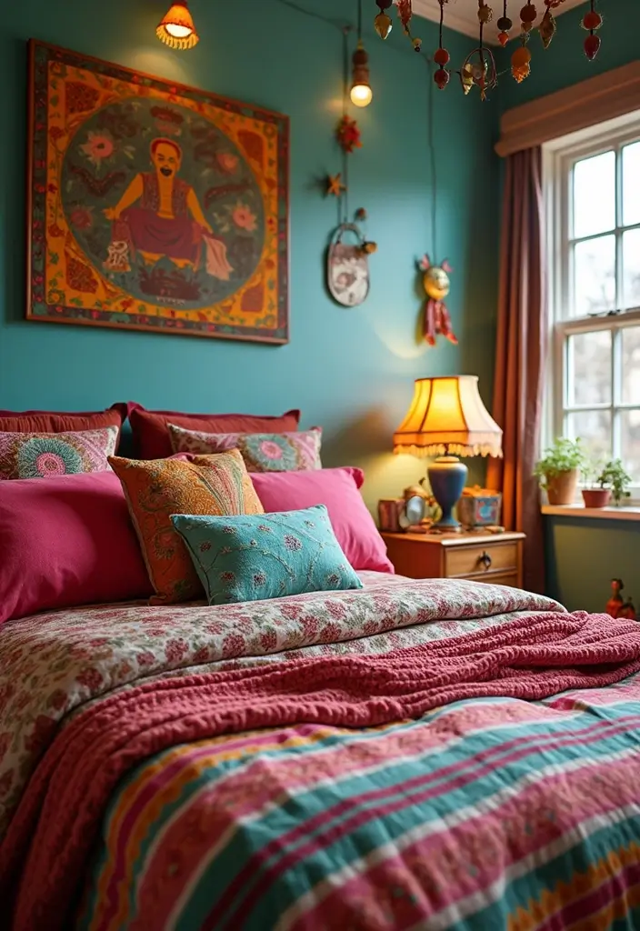 29 Bohemian Style Bedroom Designs Full of Charm 23 29 Bohemian Style Bedroom Designs Full of Charm - 23. Fun and Playful Decor