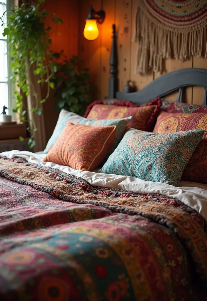 29 Bohemian Style Bedroom Designs Full of Charm 25 29 Bohemian Style Bedroom Designs Full of Charm - 25. Personalized Bedding