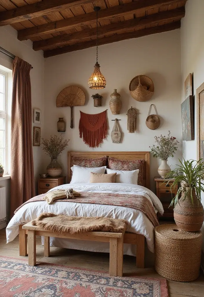 29 Bohemian Style Bedroom Designs Full of Charm 26 29 Bohemian Style Bedroom Designs Full of Charm - 26. Handcrafted Touches