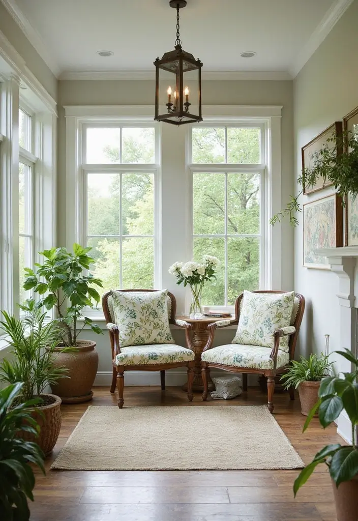 29 Bohemian Sunroom Ideas That Feel Dreamy and Light 22 29 Bohemian Sunroom Ideas That Feel Dreamy and Light - 22. Incorporate Natural Patterns