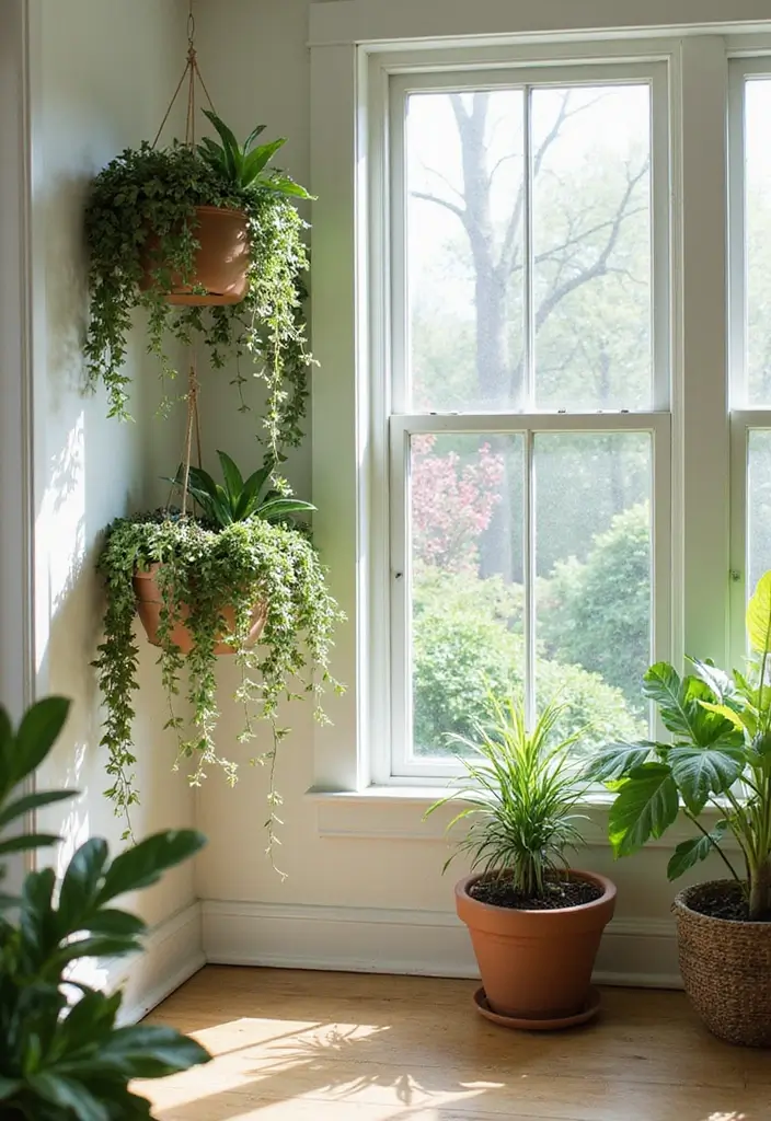 29 Bohemian Sunroom Ideas That Feel Dreamy and Light 25 29 Bohemian Sunroom Ideas That Feel Dreamy and Light - 25. Decorative Wall Planters