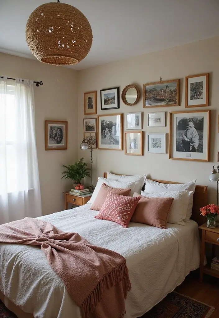 29 Cozy Bohemian Bedroom Ideas to Try This Year 24 29 Cozy Bohemian Bedroom Ideas to Try This Year - 24. Personal Mementos